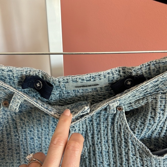 Maniere de Voir Textured Denim Mom Jeans with Matching Jacket - Size UK 8 US 4 - Picture 7 of 13